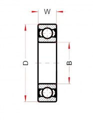 Подшипник Высокотемпературные подшипники Подшипник 6202 BHTS ZZ C4 220°-250° (BECO) по выгодным ценам Винница